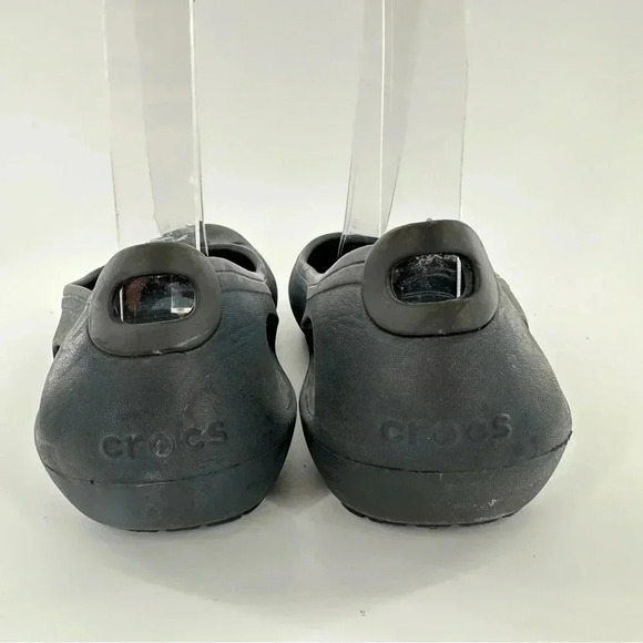 Crocs womens ballet flats size 5 black rubber balletcore - Picture 5 of 11